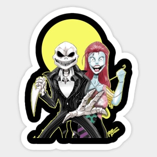 Jack and Sally Sticker